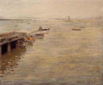海岸別名「灰色の日」ウィリアム・メリット・チェイス Oil Paintings